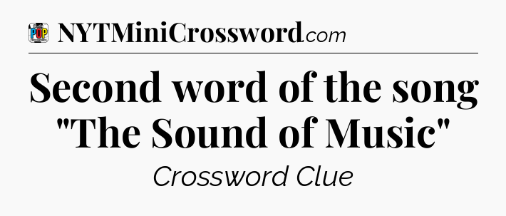 Second word of the song 