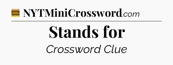 Stands for - Eugene Sheffer Crossword