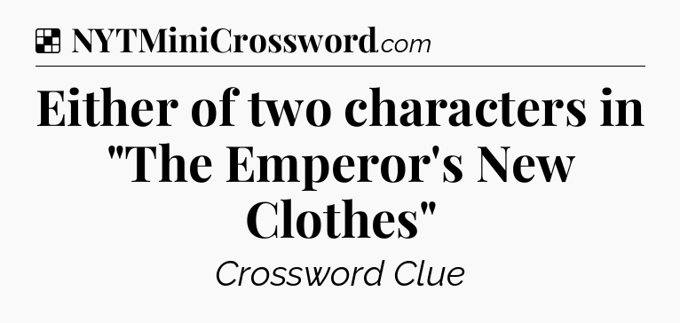 Solution: Either of two characters in 