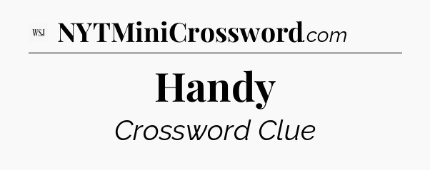 Handy - WSJ Crossword