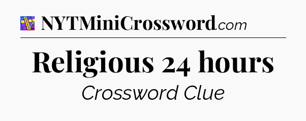 Religious 24 hours Codycross