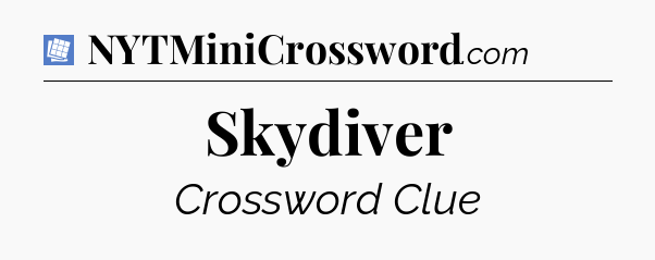 Skydiver Puzzle Page Crossword Clue