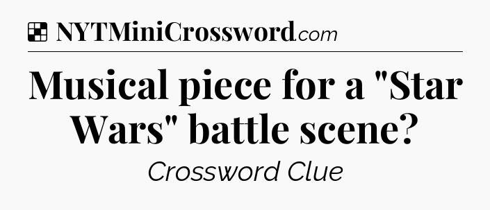 Solution: Musical piece for a 