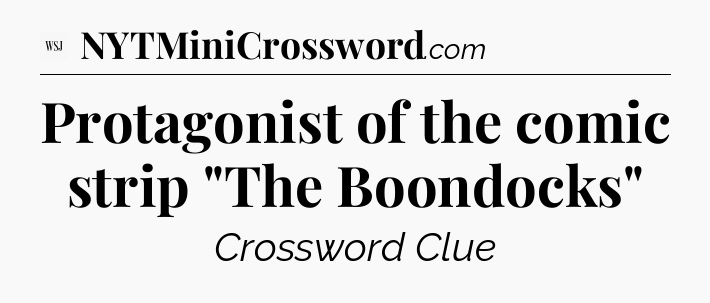 Protagonist of the comic strip 