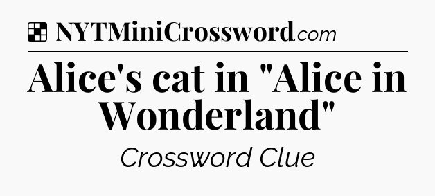Solution: Alice's cat in 