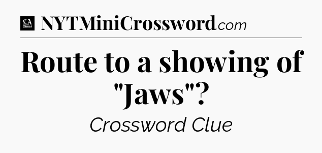 Route to a showing of 