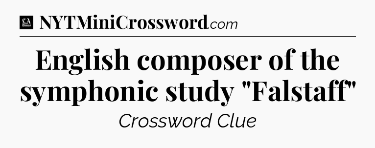 English composer of the symphonic study 