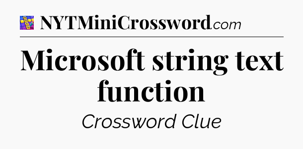Microsoft string text function Codycross