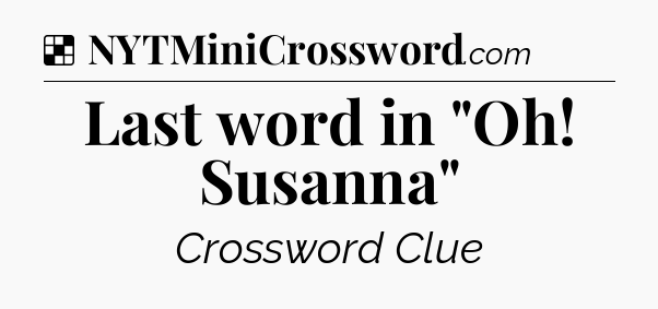 Solution: Last word in 