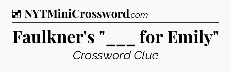 Solution: Faulkner's 