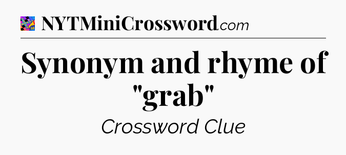 Synonym and rhyme of 