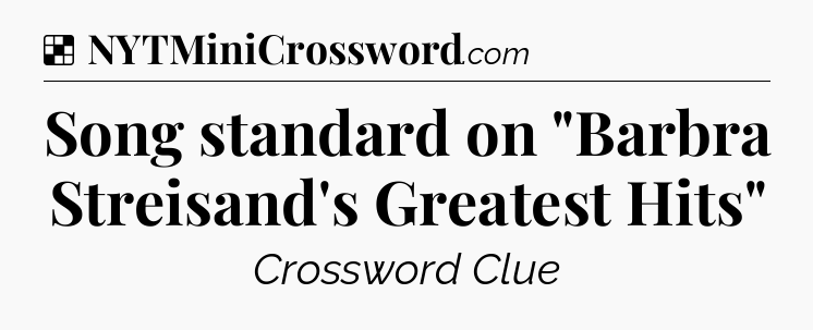 Solution: Song standard on 