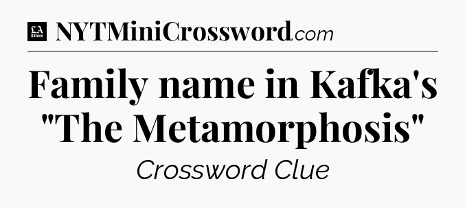 Family name in Kafka's 