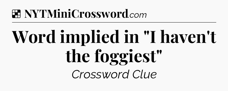 Solution: Word implied in 