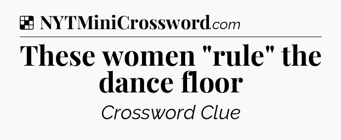 Solution: These women 