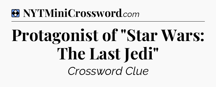 Solution: Protagonist of 