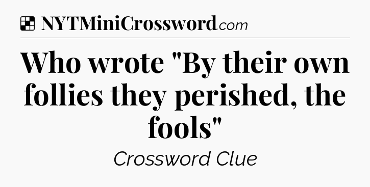 Solution: Who wrote 