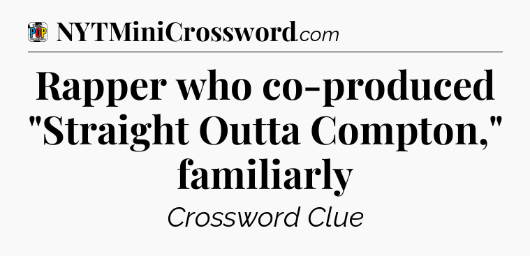 Rapper who co-produced 