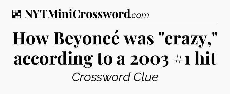 Solution: How Beyoncé was 