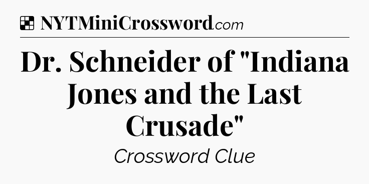 Solution: Dr. Schneider of 
