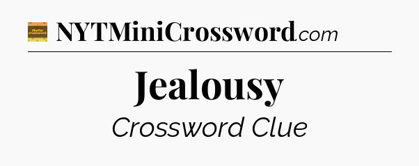 Jealousy - Eugene Sheffer Crossword