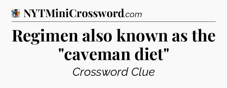 Regimen also known as the 