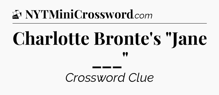Charlotte Bronte's 