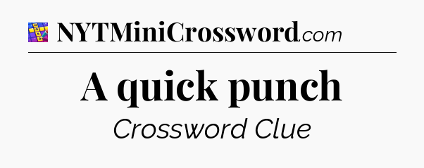 A quick punch Codycross