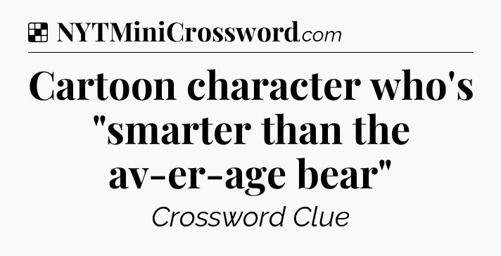 Solution: Cartoon character who's 