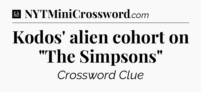 Kodos' alien cohort on 