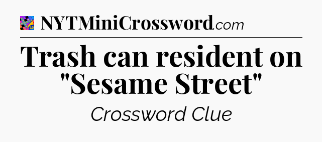 Trash can resident on 