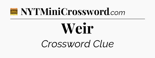 Weir crossword clue Eugene Sheffer