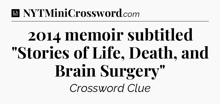 2014 memoir subtitled 