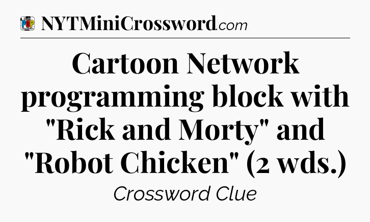 Cartoon Network programming block with 