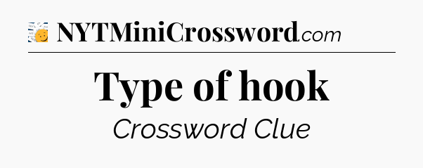 Type of hook - 7 Little Words