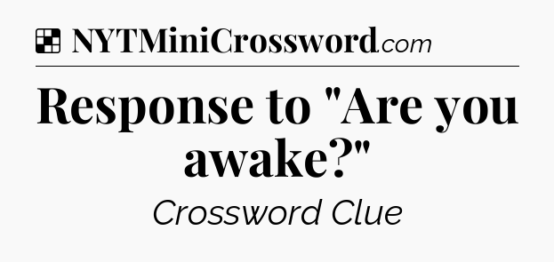 Solution: Response to 