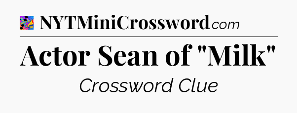 Actor Sean of 