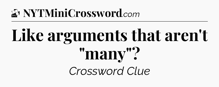 Like arguments that aren't 