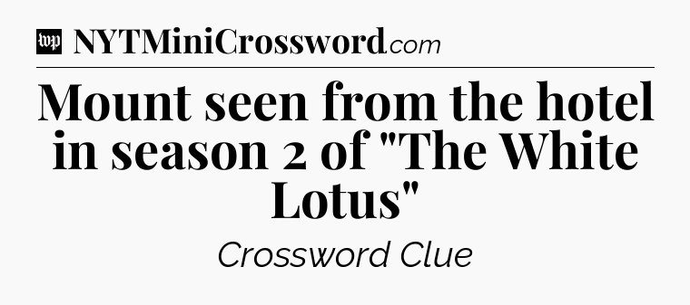 Mount seen from the hotel in season 2 of 