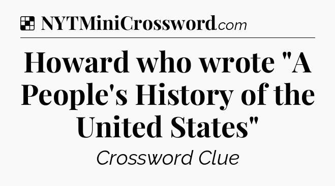 Solution: Howard who wrote 