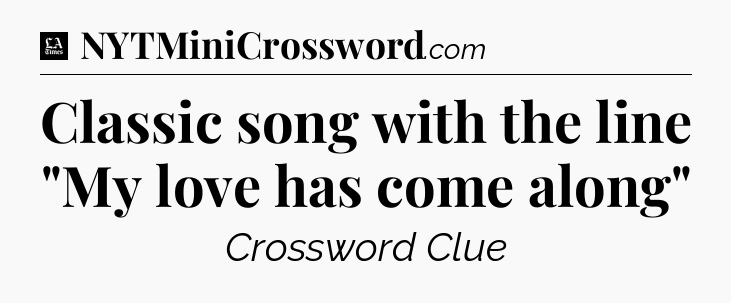 Classic song with the line 