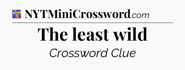 The least wild Codycross