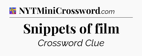 Snippets of film Codycross