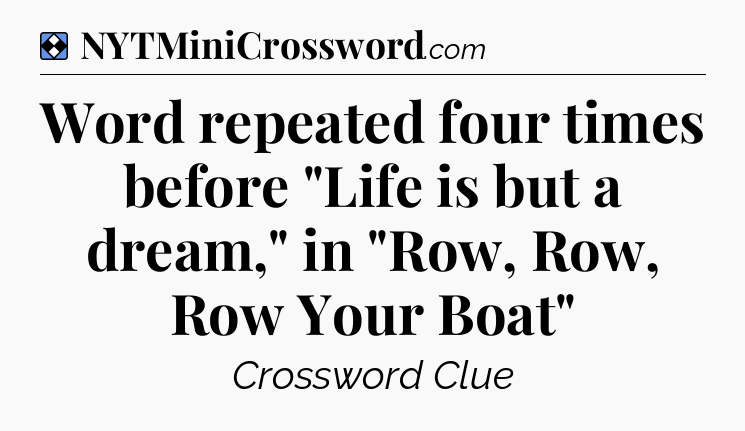 Solution: Word repeated four times before 