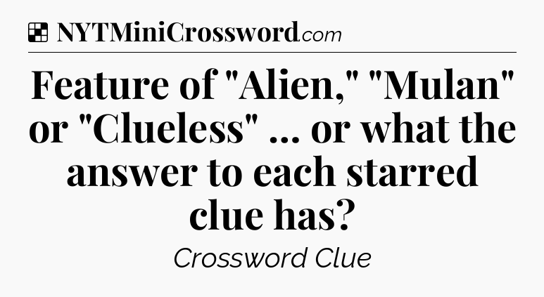 Solution: Feature of 