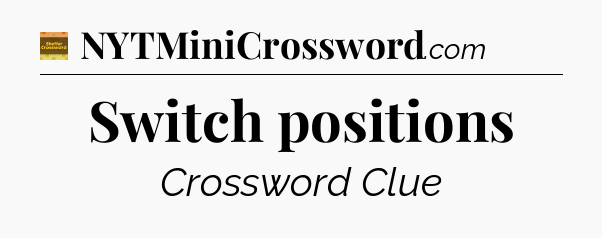 Switch positions crossword clue Eugene Sheffer