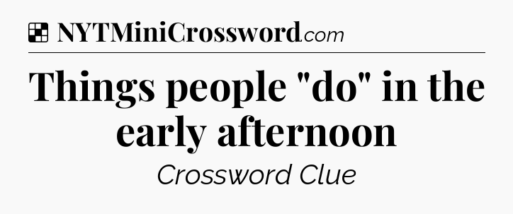 Solution: Things people 