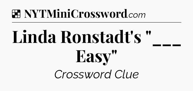 Solution: Linda Ronstadt's 