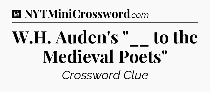 W.H. Auden's 