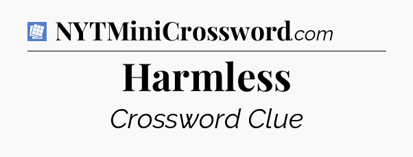 Harmless Puzzle Page Crossword Clue